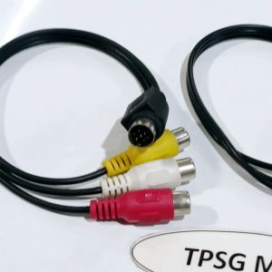 Cáp S Video ra AV: S Video 7 Pin ra 3 AV - S Video 4 Pin ra 3AV - Cáp dài 23Cm