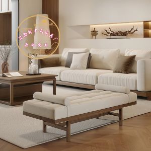 Modern Luxury White Basswood Solid Wood Sofa Coffee Table Set New Chinese Style for Hotel Homestay Living Room Combination