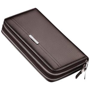 WILLIAMPOLO | Túi Clutch Kinh Doanh Da Thật Đôi Zipper