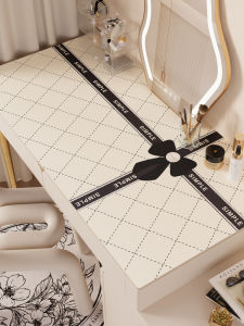 ผ้าปูโต๊ะโต๊ะเครื่องแป้งหรูหราดูแพงเบาๆแผ่นรองโต๊ะแต่งหน้าแผ่นรองโต๊ะหนังกันน้ำผ้าปูร้านทำเล็บที่นิยมในโลกออนไลน์