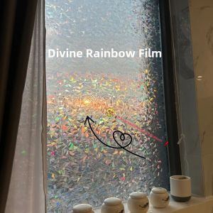 XIYUEXISHI | Rainbow Frosted Privacy Window Film
