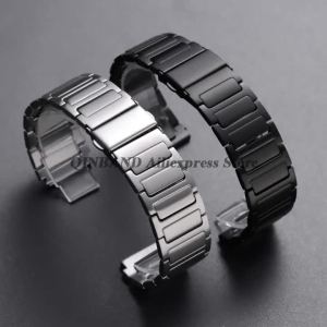 Dây Đeo Đồng Hồ Bằng Thép Không Gỉ Có Khóa Bướm Phát Hành Nhanh 18mm/20mm/22mm Dây Đeo Đồng Hồ Kinh Doanh Bằng Kim Loại Màu Đen Bạc Cho Đồng Hồ Truyền Thống
