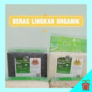 Beras Lingkar Organik Merah Cokelat Hitam Mix Non GMO Bebas Pestisida dan Pupuk Kimia 1 Kg MPASI