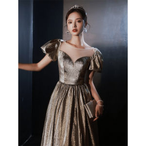 Evening Dress For Women Banquet Dinner Art Exam Vocal Host Elegant Annual Meeting Quinceanera Female Dressse
