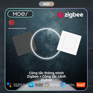 MOES Star Ring Tuya Smart ZigBee3.0 Nút nhấn/Công Tắc Cảnh Điều Khiển Từ Xa Ứng Dụng Cuộc Sống Thông Minh Tương Thích Với Alexa Google