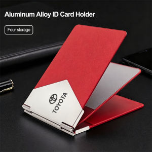 Toyota | Leather Car Logo ID Document Holder Card Cover For Toyota Corolla Yaris Camry Sienna Land Cruiser Rav4 Hilux Rush Prius Tacoma
