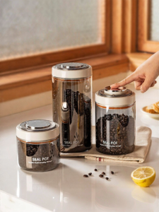 MODERN SWEETHOME | Airtight Vacuum Storage Glass Jar Food Grade