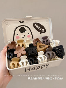 Small Shark Hair Clip Womens High Ponytail Pumpkin Grab Clip Fixed Bun Headwear Fashionable Hair Accessories Half up Half down