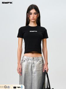 SMFK | Slimming Sport Round-Neck Straight-Shoulder T-Shirt