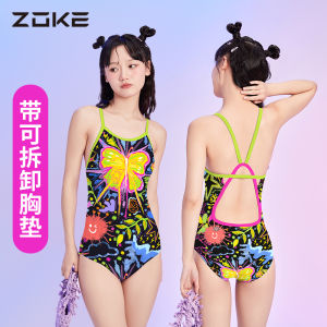 Zoke Professional Triangular One-Piece Swimsuit Womens New Arrival Slimming Thermal Spa Competition Training Swimwear
