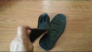 COD Sol Sepatu Outsole Alas Bawah Sepatu PDH Kotak TNI POLRI Rubber Karet Anti Slip Lentur 040 size 39 sd 44