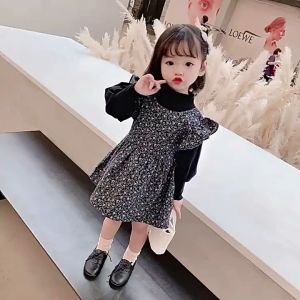 (KIDSFO-114) SALE 0-3Thn Dress Bayi Overall Perempuan Autumn Leave Blowing