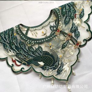 New Chinese Style Heavy Work Cloud Shoulder Bachelors Robe Beautiful Fake Collar National Style Hanfu Accessory for Men