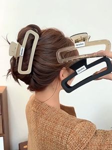 Jedai Besar Bentuk Kotak Bolong Jepitan Rambut Jumbo Korean Fashion Hair Clip Aksesoris HS JPT18