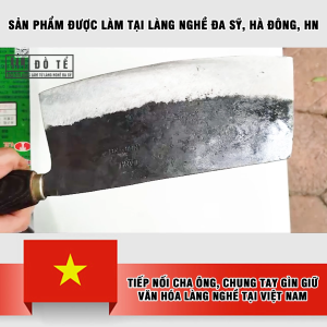 Dao phở dao chặt THÉP bản to nhíp xe (dao pha dao chặt vịt dao chặt xương) NHÍP 100% - Dao nhà bếp Đồ Tể - Đa Sỹ - HL13