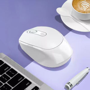 Chuột Không Dây Bluetooth Công Thái Học Với Đầu Thu USB Quang Học 2.4GHz Chuột Máy Tính Cho Laptop 1600 Dpi Cả Hai Tay Tương Thích