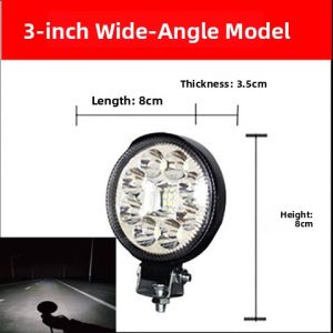 High Power LED Spotlight 12V 24V Super Bright for Truck Modification Back up Light Excavator Forklift Agricultural Tractor