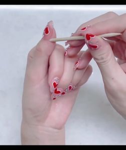 24pcs Fake Nails Set with Glue Long Nails Nail Beauty Wear Manicure DIY Nail Art Artificial Nails Art
