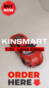 Kinsmart 1:34 Lotus Emira Diecast Collectible Model Cars RIC (19607) Raion Toys for Boys Toy for Kids