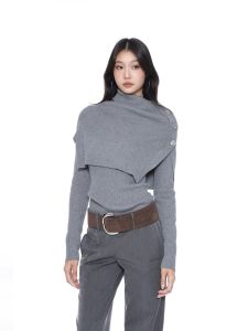 withmin | Bộ Áo Sweater Cao Cổ Ôm Sát