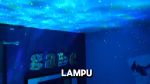 COD TaffLED Lampu Proyektor Tidur Aesthetic Langit Malam Berbintang RGBW Speaker Bluetooth + Remote