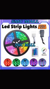 DC/12V 5M RGB Led Strip Lights Waterproof With Remote Adapter LED light strip lighting background wall decoration