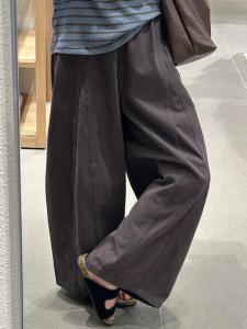 Loose Casual Korean Style Wide Leg Pants Womens Comfortable Loose Fit Autumn Season High Waist Straight Cut Trousers