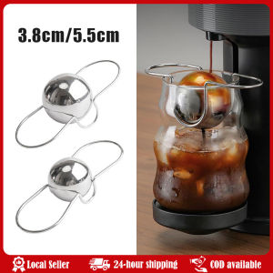 Ice Ball With Holder Coffee Ice Cube Stainless Steel Ice Ball Chilling Stones With Holder Enhance Your Coffee Flavor Keep Drinks Cold Espresso Chilling Ball with Holder Keep Flavorful Espresso Cooler Professional Reusable