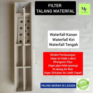FILTER TALANG WATERFALL AQUARIUM/KOLAM WATERFALL UKURAN 60Cm 70Cm 75Cm 80Cm 90Cm 100Cm 110Cm
