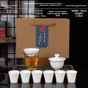 High-End Luxury Ceramic Tea Set With Customizable Gift Box