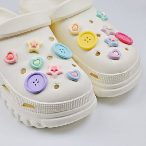 14pcs Hot Sale DIY Hole Shoes Charms Cute pentagram Accessories Designer Quality Garden Shoe Decoration Girl Gift