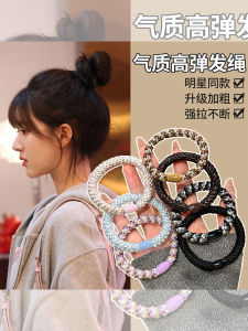 ยางรัดผมยืดหยุ่นสูงสไตล์เกาหลีสำหรับผู้หญิง ยางรัดผมหนา ยางรัดผมสำหรับมัดผมหางม้าสูง วัสดุอื่นๆ ราคาไม่เกิน 10 หยวน