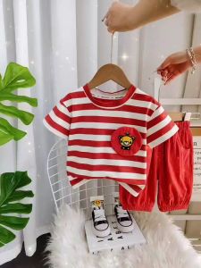 SETELAN KAOS ANAK TERBARU DAILY MOTIF SALUR SALUR LENGAN PENDEK/SETELAN ANAK COWOK CEWEK TERBARU