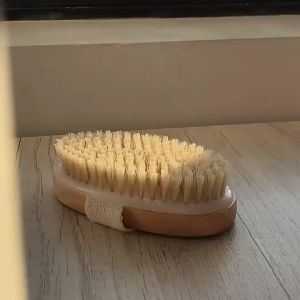 Bathing Brush Dry Skin Body Natural Bristle Without Handle Soft Exfoliating Body Brush Wooden Bath Shower Brush