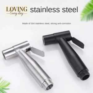 Bathroom Stainless Steel Faucet Spray Handheld Toilet Bidet Faucet Stainless Steel Hand Bidet Sprayers Brushed Water Sprayer