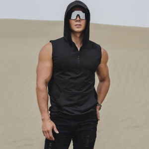Áo Không Tay Hooded Nhanh Khô cho Nam