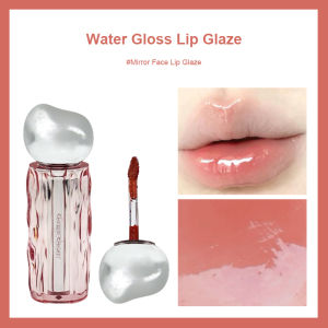 Mirror Face Lip Glaze Water Glossy Warna Nude Saturasi Rendah Lip Gloss Waterproof - 🌹Tamia