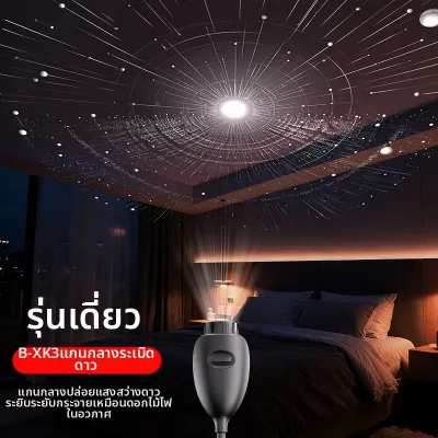 XINGNUO | ไฟโปรเจคเตอร์ท้องฟ้าประดับดาวสำหรับห้องนอน USB