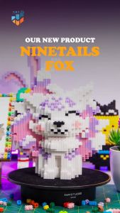 SMY Toystown Nine Tail Fox Medium Mainan Bangunan Nano Block Bricks Mainan Edukasi Balok Susun Mainan Anak Mainan Tumpuk Balok Karakter Kartun Animasi 3D