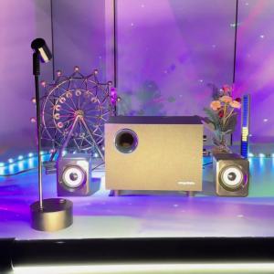 Surround Sound Bar Large Volume Dance Speaker Computer Outdoor Speakers Large Volume Bluetooth 2.1 Wooden Audio Super Dynamic Bass Boost