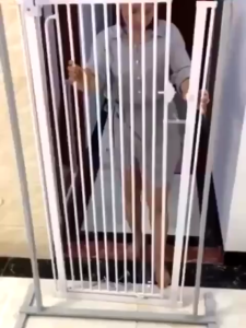 [4 Height] Safety Gate / Fixed Height Safety Gate / No Drilling Gate / Pet & Child Safety Gate / Multi-Height Barrier Gate / Stairway Safety Gate / Kitchen & Doorway Gate / Cat & Dog Safety Gate / Secure Access Barrier / Protection Gate / Entry Control Sa