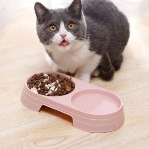 AVVET Tempat Makan Kucing Anjing 2 in 1 Mangkok Minum Hewan Doggy Lucu Import Murah