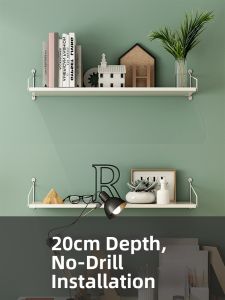 Floating Wall Shelf No Drilling Required