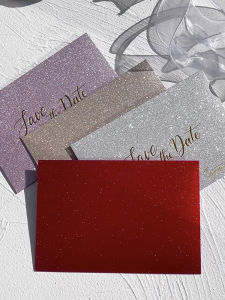 Elegant Wedding Invitations with Gold Stamping Creative Trending European Court Style Gold Flashing Paper And Envelope