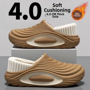 TZLDN | Waterproof Anti-Slip Wear-Resistant Men Cotton Slippers Thick Sole