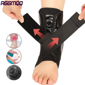 1PCS Heavy-Duty Ankle Brace with Aluminum Plates- Adjustable Lace-Up Support for Plantar Fasciitis-Stabilizing Brace for Running