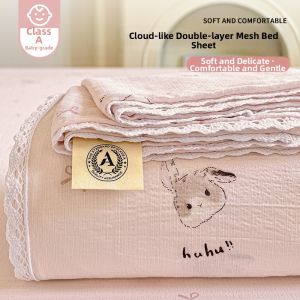 susan | Cute Double Layered Lace Bed Sheet