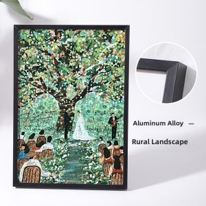 Aluminum Alloy Puzzle Frame 70x50x75 1000 Pieces 200 Pieces Winter Light 500 Flat Puzzle Frame Rectangle Home Decor Frame