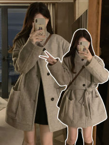 AIYILU | Áo Khoác Tweed Nữ Dày Ấm Mùa Thu Kiểu Mới