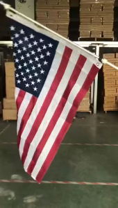 2Pcs 360 Rotating Flag Pole Rings Quick Release Flag Replacement No Tools Needed